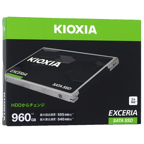 【新品】キオクシア　EXCERIA SATA SSD-CK960S/J　ブラック
