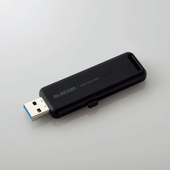 【新品】ELECOM　外付けポータブルSSD　ESD-EMB1000GBK　ブラック　1TB
