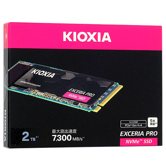 【新品】キオクシア　EXCERIA PRO SSD-CK2.0N4P/J