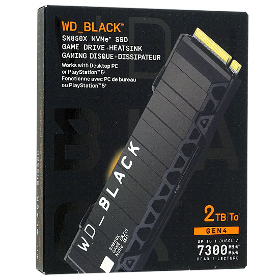 【新品】Western Digital製　内蔵SSD 2TB WD_Black SN850X NVMe SSD WDS200T2XHE
