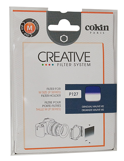 【新品】Cokin　83×100mm角 ハーフグラデーションフィルター モーヴ2 P127
