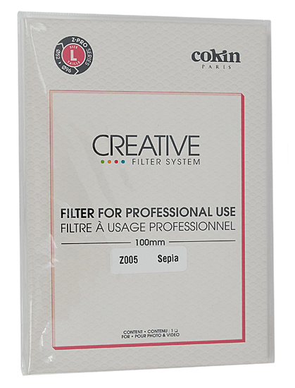 【新品】Cokin　100mm角 全面カラーフィルター セピア Z005