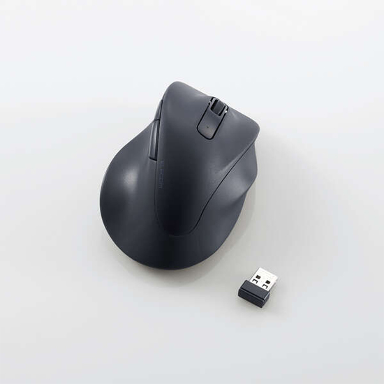 【新品】ELECOM製　静音 2.4GHz無線マウス Sサイズ　M-XGS30DBSKBK　ブラック