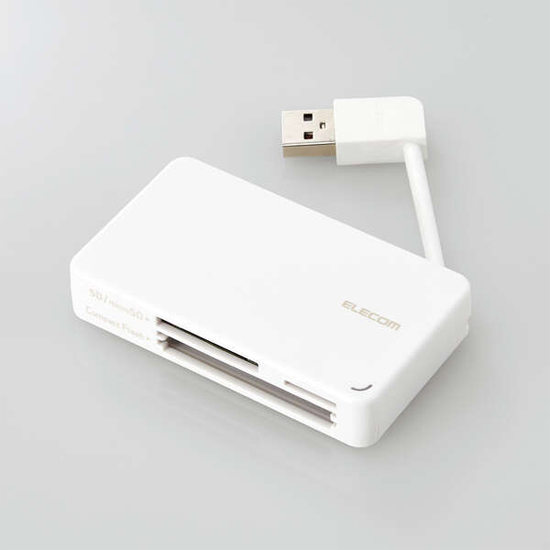 【新品】ELECOM　カードリーダー　MR-K304WH　USB 42in1 ホワイト