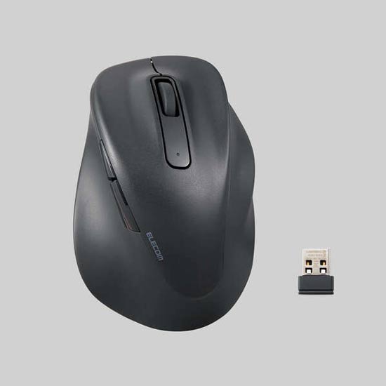 【新品】ELECOM製　ワイヤレスマウス EX-G M-XGL30DBSKBK　ブラック