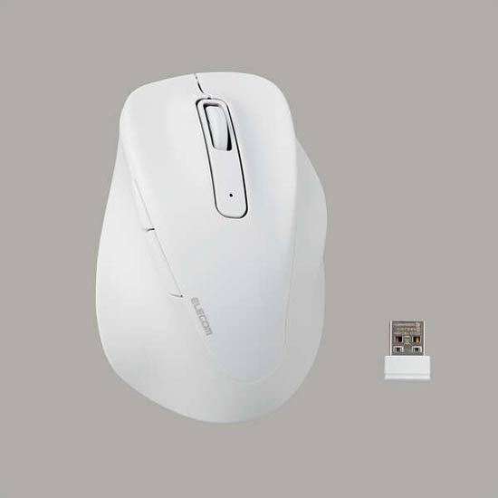 【新品】ELECOM製　ワイヤレスマウス EX-G M-XGL30DBSKWH　ホワイト