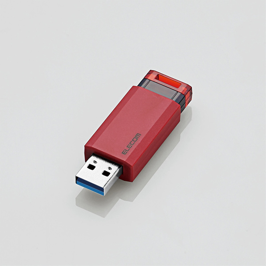 【新品】ELECOM　USB3.1(Gen1)対応 ノック式USBメモリ　MF-PKU3016GRD　16GB レッド