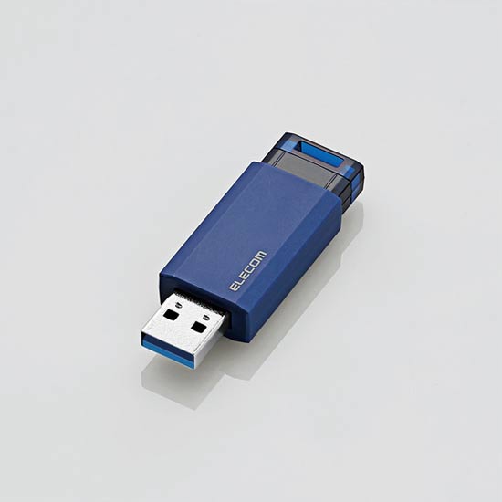 【新品】ELECOM　USB3.1(Gen1)対応 ノック式USBメモリ　MF-PKU3032GBU　32GB ブルー