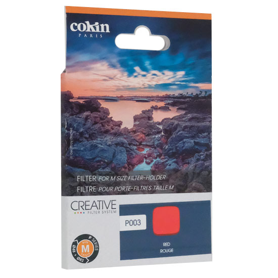 【新品】Cokin　83mm角 全面カラーフィルター レッド P003