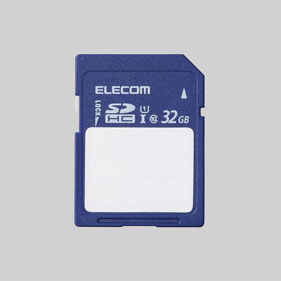 【新品】ELECOM　SDHCメモリカード MF-FS032GU11C　32GB