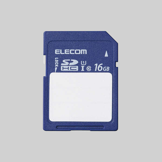 【新品】ELECOM　SDHCメモリカード MF-FS016GU11C　16GB
