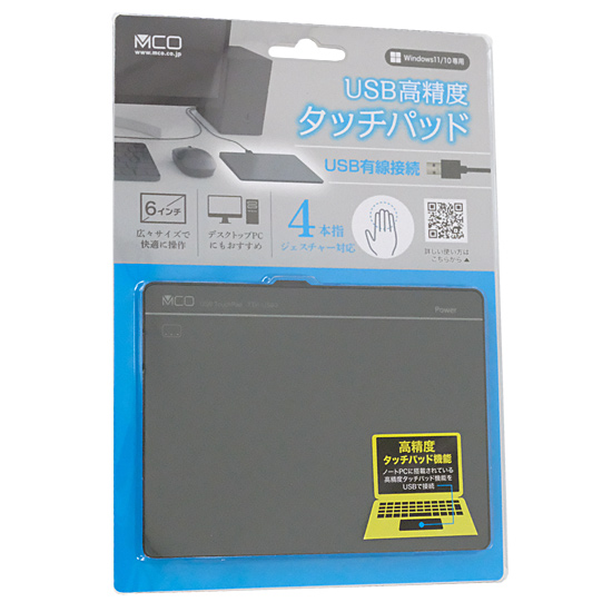 【新品】ミヨシ　USB高精度タッチパッド Windows11/10専用　TTP-US03/BK