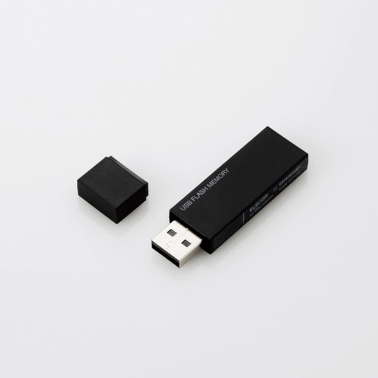 【新品】ELECOM　セキュリティ機能対応USBメモリ MF-MSU2B32GBK　32GB ブラック
