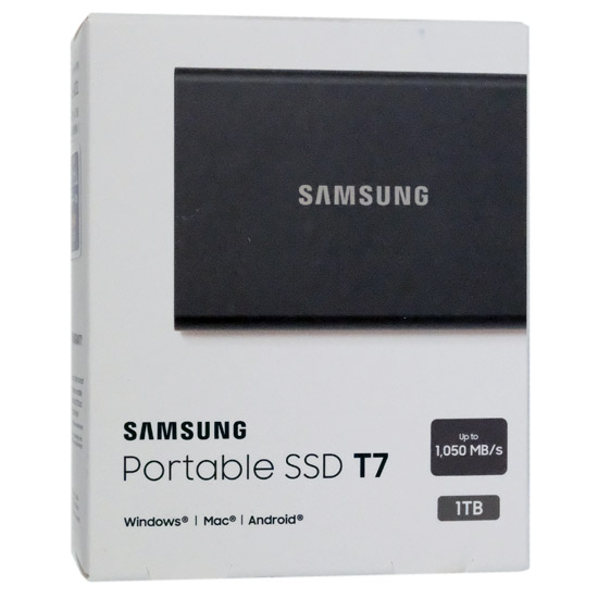 【新品】SAMSUNG　ポータブルSSD　T7 MU-PC1T0T/EC　1TB　チタングレー