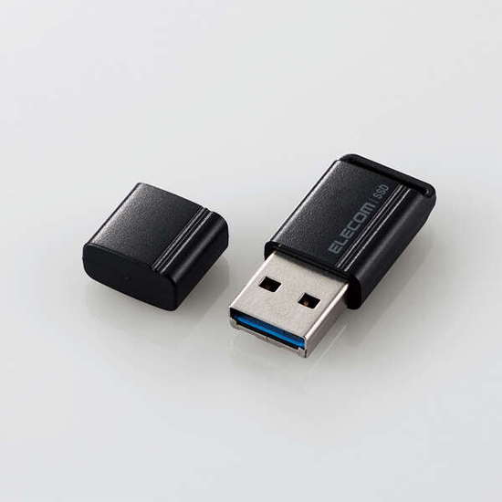 【新品】ELECOM　外付けポータブルSSD　ESD-EXS0500GBK　ブラック　500GB