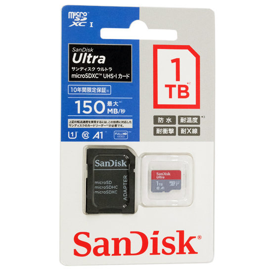 【新品】SanDisk　microSDXCメモリーカード 1TB　SDSQUAC-1T00-JN3MA