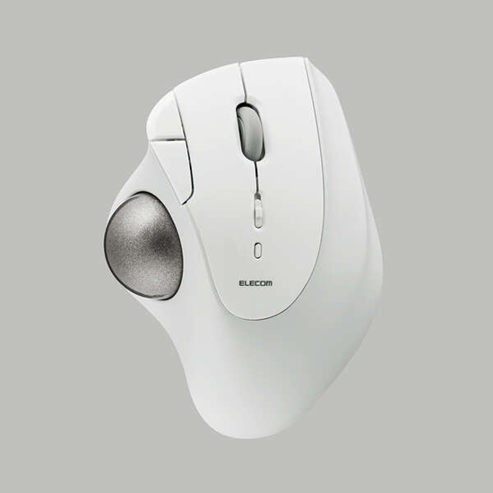 【新品】ELECOM　Bluetooth5.0トラックボール IST 5ボタン ベアリングモデル　M-IT11BRWH　ホワイト