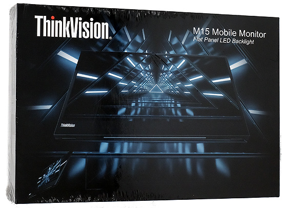 【新品】Lenovo　15.6型 液晶モニター ThinkVision M15　62CAUAR1JP　黒
