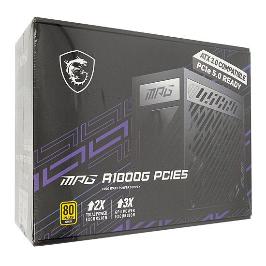【新品】MSI　PC電源ユニット MPG A1000G PCIE5　1000W