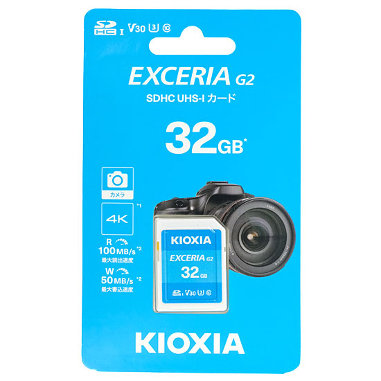 【新品】キオクシア　SDHCメモリーカード EXCERIA G2　KSDU-B032G　32GB