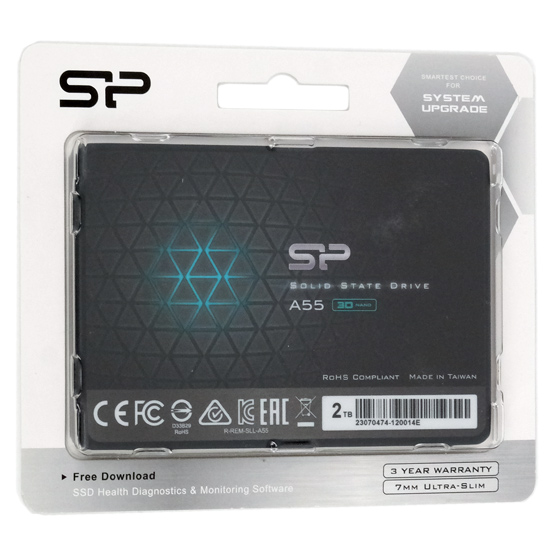 【新品】Silicon Power製　2.5インチ SSD Ace A55 SP002TBSS3A55S25　2TB
