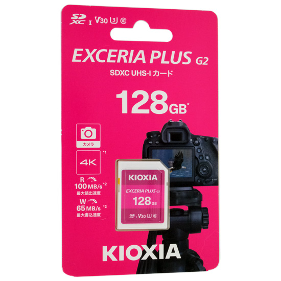 【新品】キオクシア　SDXCメモリーカード EXCERIA PLUS G2　KSDH-B128G　128GB