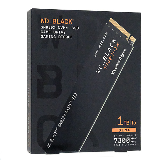 【新品】Western Digital製　内蔵SSD 1TB WD_Black SN850X NVMe SSD WDS100T2X0E-EC
