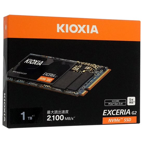 【新品】キオクシア　EXCERIA G2 SSD-CK1.0N3G2/N　ブラック