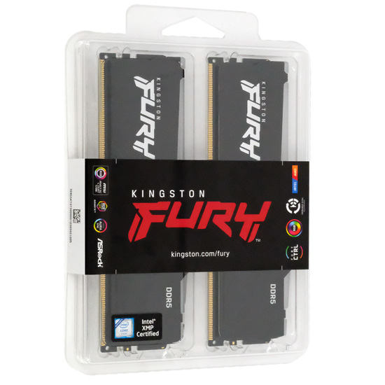 【新品】Kingston製　KF552C40BBAK2-16　DDR5 PC5-41600 8GB 2枚組