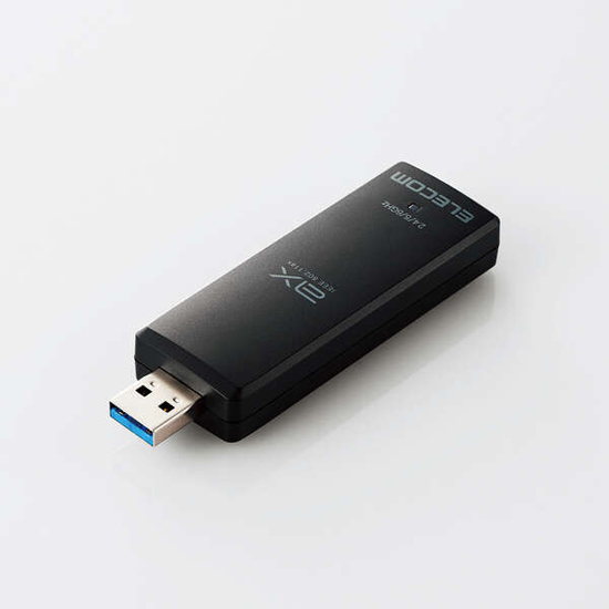 【新品】ELECOM　Wi-Fi 6E・USB3.0対応 2402M無線LANアダプター　WDC-XE2402TU3-B　ブラック