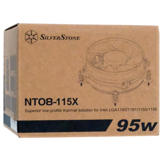 【新品】SILVERSTONE製　CPUクーラー SST-NT08-115X-V2