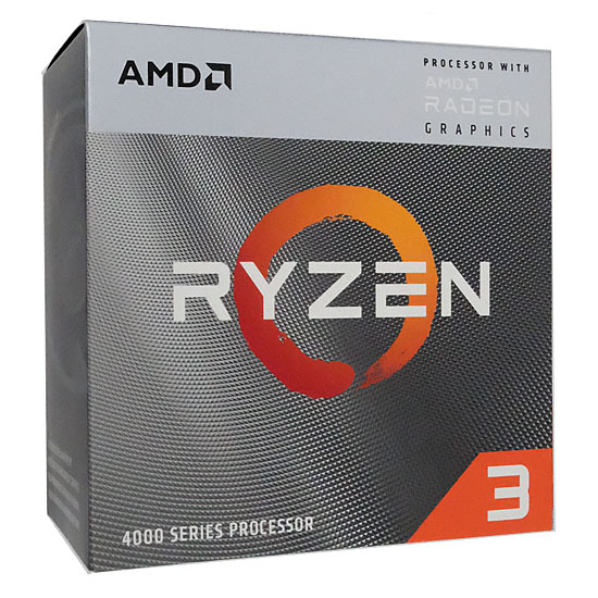 【新品】AMD　Ryzen 3 4300G 100-100000144　3.8GHz SocketAM4