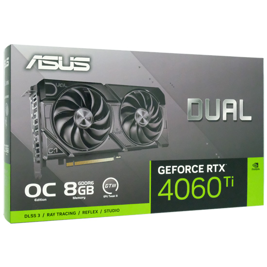 【新品】ASUS製グラボ　DUAL-RTX4060TI-O8G-EVO　PCIExp 8GB