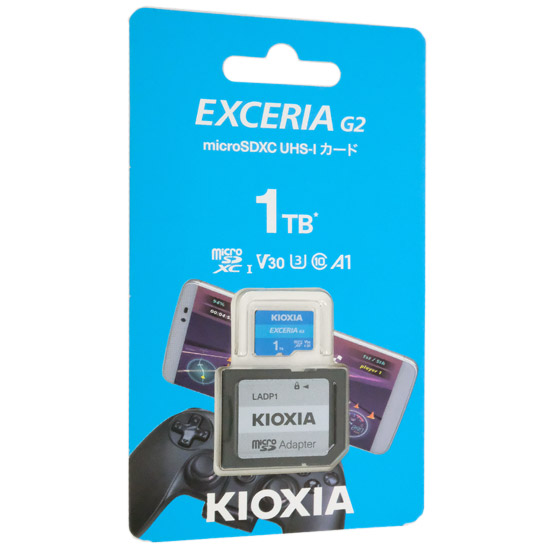 【新品】キオクシア　microSDXCメモリーカード EXCERIA G2　KMU-B001T　1TB　ライトブルー