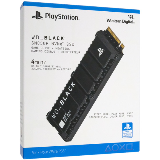 【新品】Western Digital製 SSD　WD_Black SN850P NVMe SSD for PS5 Consoles WDBBYV0040BNC-WRSN　4TB