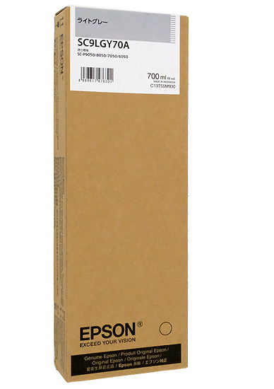 【新品】EPSON　インクカートリッジ　SC9LGY70A　ライトグレー
