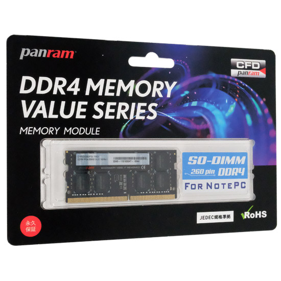 【新品】CFD　D4N3200PS-16G　SODIMM DDR4 PC4-25600 16GB