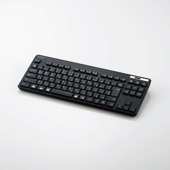 【新品】ELECOM　Bluetooth 5.0 薄型コンパクトキーボード TK-FBM119KBK　ブラック
