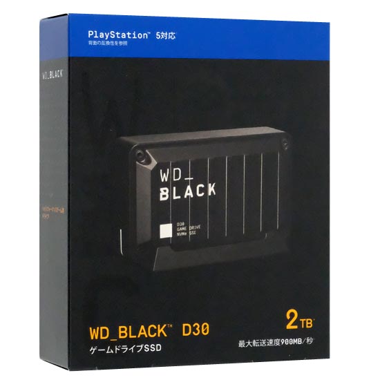 【新品】Western Digital製　ゲーム用SSD WD_Black D30 Game Drive SSD WDBATL0020BBK-JESN　2TB