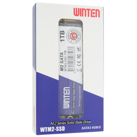 【新品】WINTEN　内蔵型SSD WTM2-SSD-1TB