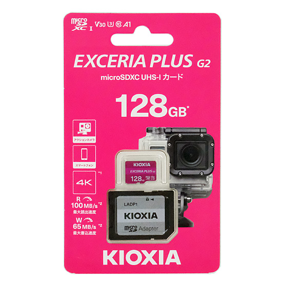 【新品】キオクシア　microSDXCメモリーカード EXCERIA PLUS G2　KMUH-B128G　128GB
