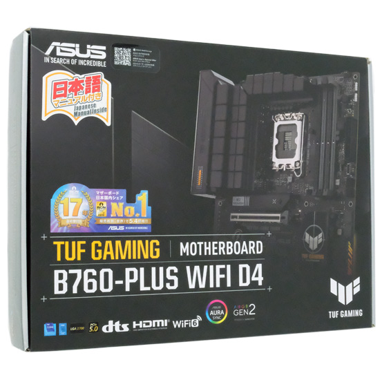 【新品】ASUS製　ATXマザーボード　TUF GAMING B760-PLUS WIFI D4　LGA1700