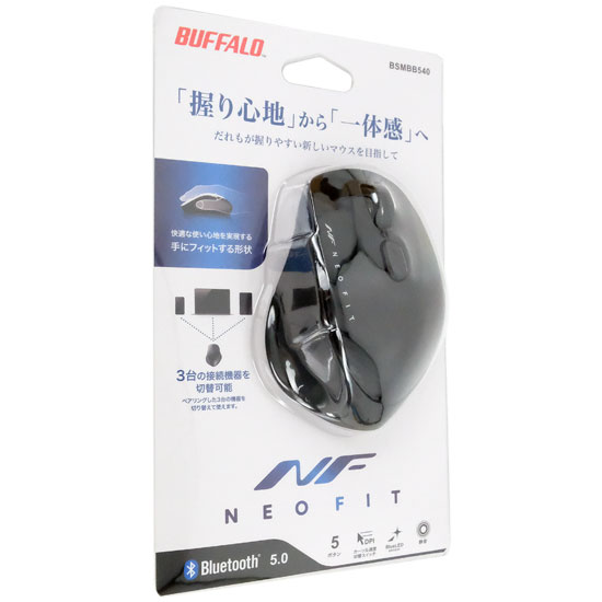 【新品】BUFFALO　BlueLEDマウス　BSMBB540BK　ブラック