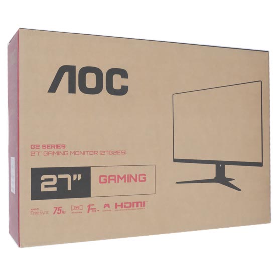 【新品】AOC　27インチ ゲーミングモニター　27G2E5/11　ブラック&レッド