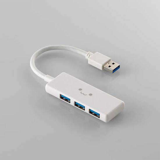 【新品】ELECOM製　USB 5Gbpsハブ 3ポート　U3H-H030WF　しろちゃん
