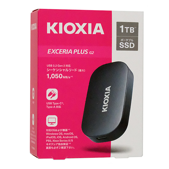 【新品】キオクシア　EXCERIA PLUS G2 SSD-PKP1.0U3G2-B　ブラック