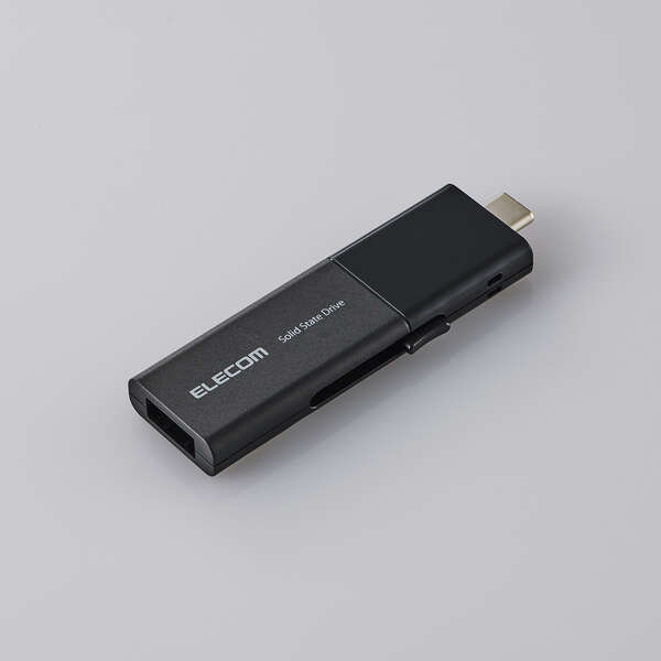 【新品】ELECOM　外付けポータブルSSD　ESD-EWB0250GBKR　ブラック　250GB