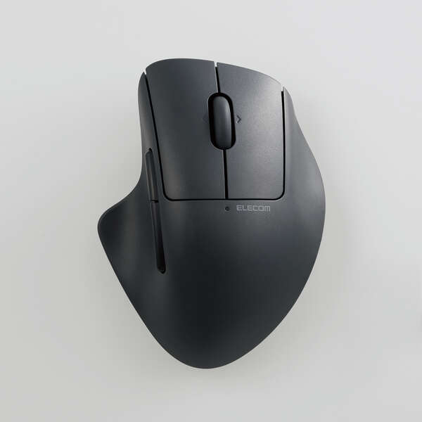 【新品】ELECOM製　SHELLPHA 無線マルチ接続Mサイズマウス チルト機能付き7ボタン M-SH30MBSKXBK　ブラック