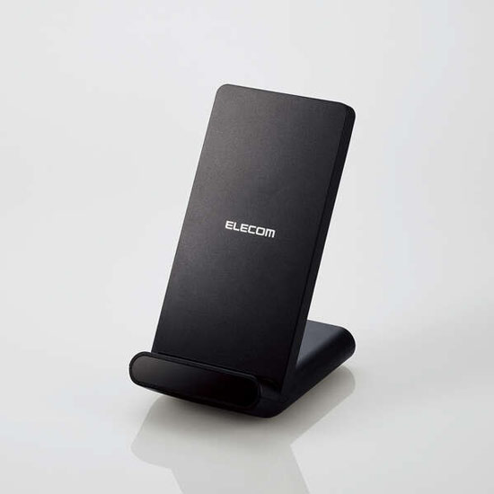 【新品】ELECOM　Qi規格対応ワイヤレス充電器 W-QS09BK　ブラック