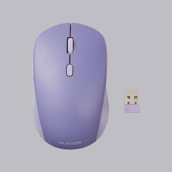 【新品】ELECOM製　OSMOD Six USB無線/Bluetooth 静音マウス 6ボタン Mサイズ M-MY30MBSXBU　ブルー